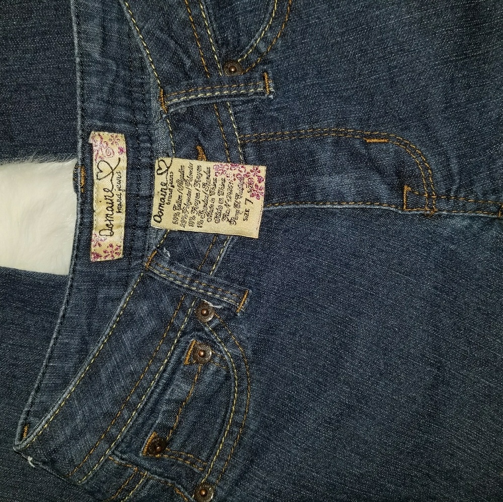 Domaine girls size 7 jeans dark wash